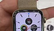Apple Watch Series 6 Stainless steel with Milanese Loop Gold Colour Looks