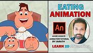 CHARACTER EATING ANIMATION|adobe animate tutorial|how to create a eating animation|2d tutorial