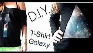 Tutoriel - D.I.Y. T-SHIRT : Comment faire un t-shirt au motif galaxie / How to make a galaxy t-shirt