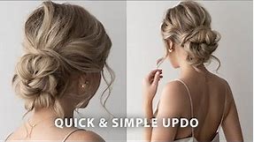 Very Easy Updo Hairstyle | Wedding, Bridesmaid, Prom