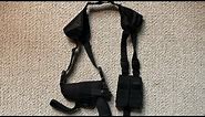 Affordable, adjustable, and comfortable universal shoulder holster by Bulldog. Fits 1911,Glock, M&P!