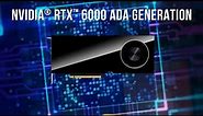 NVIDIA RTX 6000 Ada | Now Available