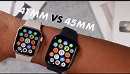 Apple Watch Series 9 Size Comparison on Wrist! (45mm vs 41mm)