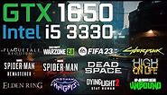 GTX 1650 - i5 3330 - 16GB RAM in 2023 - Test in 12 Games