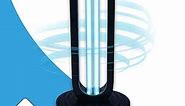 UVILIZER Tower - UV Light Sanitizer & Ultraviolet Sterilizer Lamp w/Remote Control (Portable UV-C Cleaner for Home, Baby Room, Office | 38W UVC Disinfection Bulb | Kill Germs, Bacteria, Virus | USA)