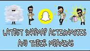List of Latest Snapmap Actionmojis | Bitmojis on Snapchat with their meaning