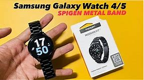 Samsung Galaxy Watch Metal Band from SPIGEN | Watch 5 Pro | Watch 5 | Watch 4 | Matte Black