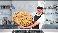 HOW TO BAKE THE WORLDS BIGGEST COOKIE! (blindfolded)