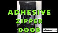 Adhesive Zipper Door - Simple Light Proof Barrier