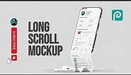 How to Edit Long Scroll Mockup in Photopea
