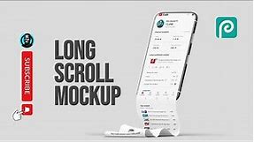How to Edit Long Scroll Mockup in Photopea