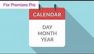 Calendar Page Turns - Motion Graphics Template