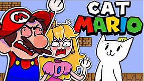 Mario Plays CAT MARIOOO!!! Ft. Princess Peach