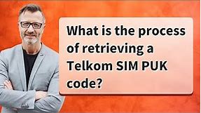 What is the process of retrieving a Telkom SIM PUK code?