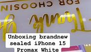 Unboxing brandnew sealed iPhone 15 Promax White Titanium 😍 Thank you for choosing us! 🫶 | EmelYas Gadget