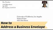 How to Address a Business/Formal Letter Envelope