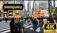 TOKYO, JAPAN 🇯🇵 [4K] SHINJUKU — 1 HOUR Walking Tour