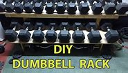 DIY Dumbbell Weight Rack Storage from Wood