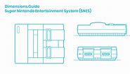 Super Nintendo Entertainment System (SNES) Dimensions & Drawings | Dimensions.com