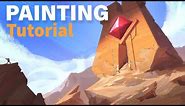 How to Paint an Environment Concept Art (Step by Step)