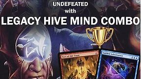 UNDEFEATED BRAIN POWER! Legacy Hive Mind Combo 5-0 Trophy! Sudden Substitution Show and Tell MTG