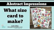 DIY Cardmaking: Size Options and Samples