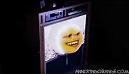 annoying orange coming out of tv but its hd