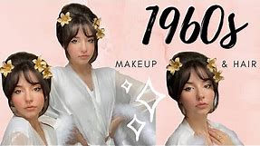My Everyday 1960s Makeup and Hair Tutorial -- In Depth Eyeliner Tips + Tricks for Hooded Eyes