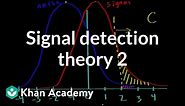 Signal detection theory - part 2 | Processing the Environment | MCAT | Khan Academy