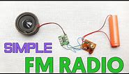 How to make simple transistor FM RADIO | DIY