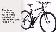 Schwinn Pathway Multi-Use Bike, 18-speed, 700c wheels, Black/Silver