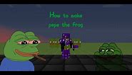 How to make a pepe the frog banner/cape (minecraft)