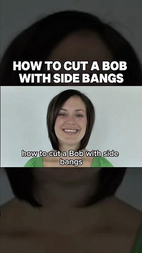 How to cut a bob + side bangs at home using CreaClip 💇‍♀️✂️ #hair #shorts #howto