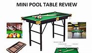 Mini Pool Table Review Costzon 47" Folding Billiard Table Pool Game For Kids