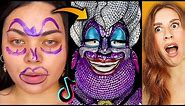 CRAZY Tik Tok Halloween Makeup Transformations - REACTION