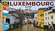Luxembourg City Walking Tour - 4K 60fps with Captions