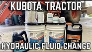 Kubota L Series Tractor: Hydraulic Fluid and Filter Change