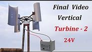 Make 12V , 24V 400W Alternator Powered Wind Turbine Generator ( Part - 2 )