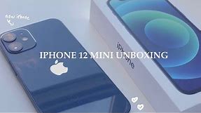 🍎 IPhone 12 mini ( blue ) unboxing | aesthetic 💙