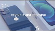 🍎 IPhone 12 mini ( blue ) unboxing | aesthetic 💙