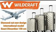 Wildcraft large size luggage trolley bag 158 cm dimension for international travel 23 kg luggage bag