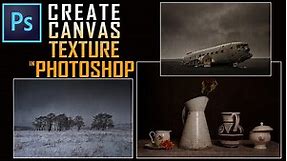 How to Create a Canvas Texture in Photoshop