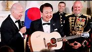 South Korean President Yoon sings 'American Pie' at Biden's US state dinner