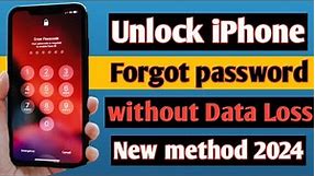 How To Unlock iPhone If Forgot Password Without Data Loss 2024!