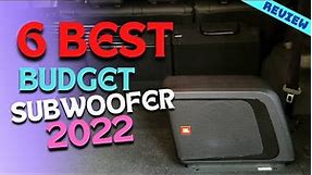 Best Budget Car Subwoofer of 2022 | The 6 Best Car Subwoofers Review