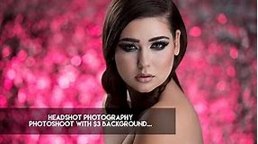 Headshot Photography - Photoshoot with $3 Background...