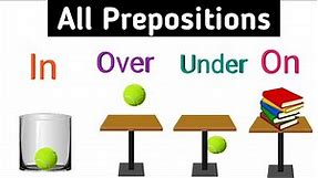 All prepositions English grammar | Prepositions in, on, at, by | Sunshine English