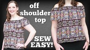 How to Make an Off the Shoulder Top from Scratch | Sewing Projects for Beginners