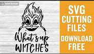 Whats Up Witches Svg Free Cut File for Cricut