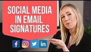 How to put social media icons in your email signature